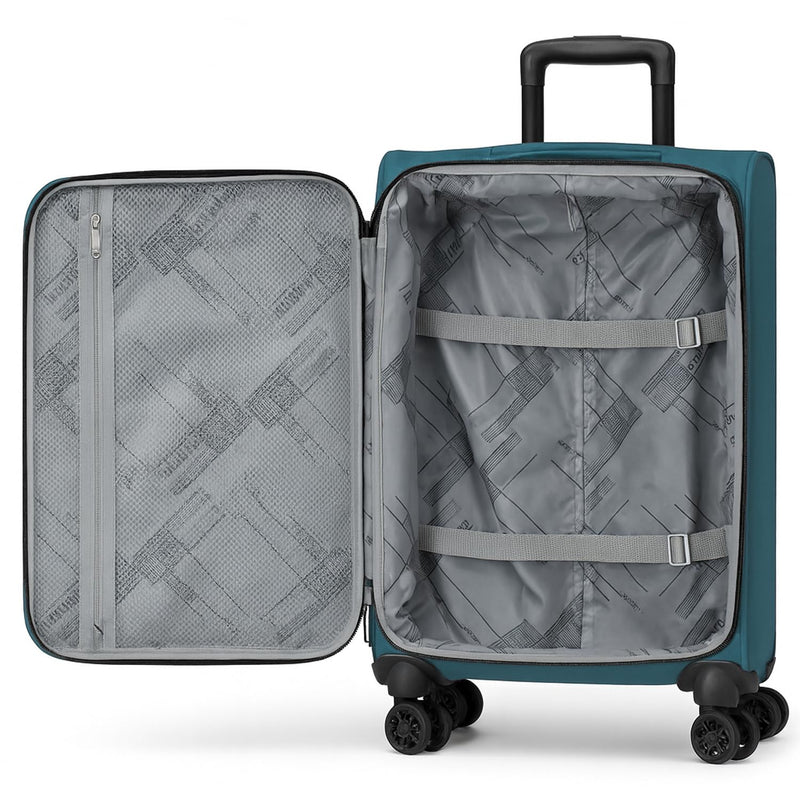 World Traveler Dejuno Jasper Lightweight Expandable Spinner Luggage, Green, 3-Piece Set(20in,24in,28in)