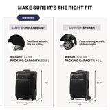 Travelpro Platinum Elite Softside Expandable Carry on Luggage, 2 Wheel Upright Suitcase, USB Port, Men and Women, Shadow Black, Carry On 22-Inch
