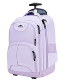 MATEIN Rolling Backpack for Women, 17 Inch Travel Laptop Backpacks with Wheels, Waterproof Large Roller Carry On Luggage Wheeled, Trolley Overnight Suitcase Business Computer Bag, Purple