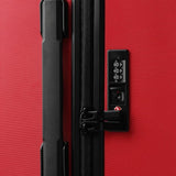 D_b_ Ramverk Front-Access Carry-On 21 Inch Hardside Luggage, Compact Suitcase with Silent 360 Spinner Wheels, TSA Lock, Interior Laptop Compartment and Two Zipper Dividers, Sprite Lightning Red