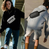 tomtoc 1.5L X-Pac Sling Bag with RFID Blocking, Crossbody Bag Minimalist Chest Shoulder Pack for Men/Women, Water-resistant Lightweight Casual Funny Pack for Travel, Daily Commute