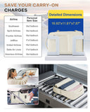 Large Travel Gym Backpack Women Carry On Backpack Flight Approved Hiking Waterproof Rucksack Casual Daypack Laptop bags airplanes Shoes Compartment Personal Item Travel Weekender Bag Essentials Beige