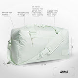 adidas Lounge Premium Sport Duffel Bag for Travel and Gym, Linen Green, One Size
