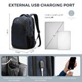 Swissdigital Design Travel Laptop Backpack for Men and Women, Business Backpack with USB Charging Port for Fits 16 Inch Notebook, Blue | SD1670-12