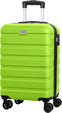 AnyZip Luggage PC ABS Hardside Lightweight Suitcase with 4 Universal Wheels TSA Lock Carry-On 20 Inch Apple Green