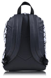Disney Minnie Mouse Backpack for Women and Teens | Womens Mickey Mouse Double Strap Shoulder Bag (White Mickey)
