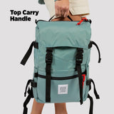 Topo Designs Rover Pack Classic - Daily Daypack for Commutes, Day Trips, Hikes, Iconic Denver Design, Recycled Nylon Durable Construction, PFAS-Free, Fair Trade, BlueSign Approved (Black/Black)