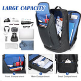 MATEIN Classic Waterproof Laptop Backpack 17 Inch, Anti Theft Business Backpack with Lock, Large TSA Tech Backpacks College Computer Back Pack for Men Work Office Travel, Black