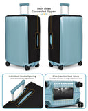 Travelkin Clear Luggage Cover Protectors For Suitcase Transparent TPU Suitcase Cover Protector Fit 18-32 Inch Luggage