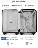 LUGGEX Carry On Luggage and 4 Set Travel Packing Cubes Bundle – Travel Essentials