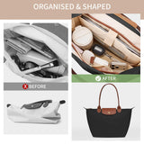 KALIDI Organizer Bag Insert For Longchamp Le Pliage L Xtra, With Laptop Sleeve Ultra-light Waterproof Upgraded Inside Divider Tote Bag Handbag Purse, Large Pro Black