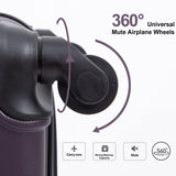Tripcomp Luggage Sets 3piece Set Hardshell Luggage with Spinner Wheels, TSA Lock, Travel Suitcase Sets, 20 Inch Carry On, 24 Inch Mid-size, 28 Inch Large siutcase (Aubergine)