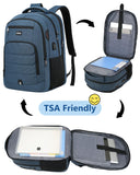 kadilong Laptop Backpack for Men,School Bookbag for Teens Boys with USB Port for College Business