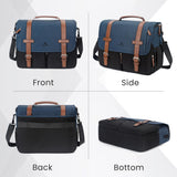MATEIN Messenger Bag for School, Large Crossbody Satchel 15.6 inch Student College Laptop Bags with Shoulder Strap, Water Resistant Work Computer Briefcase for Office Commuting