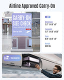 LIGHT FLIGHT Carry On Luggage 22x14x9 Airline Approved, Durable Hard Shell Carry On Suitcases with Wheels, Expandable Hardside Lightweight Travel Luggage with TSA Lock 20 Inch Carry on, Rose Purple