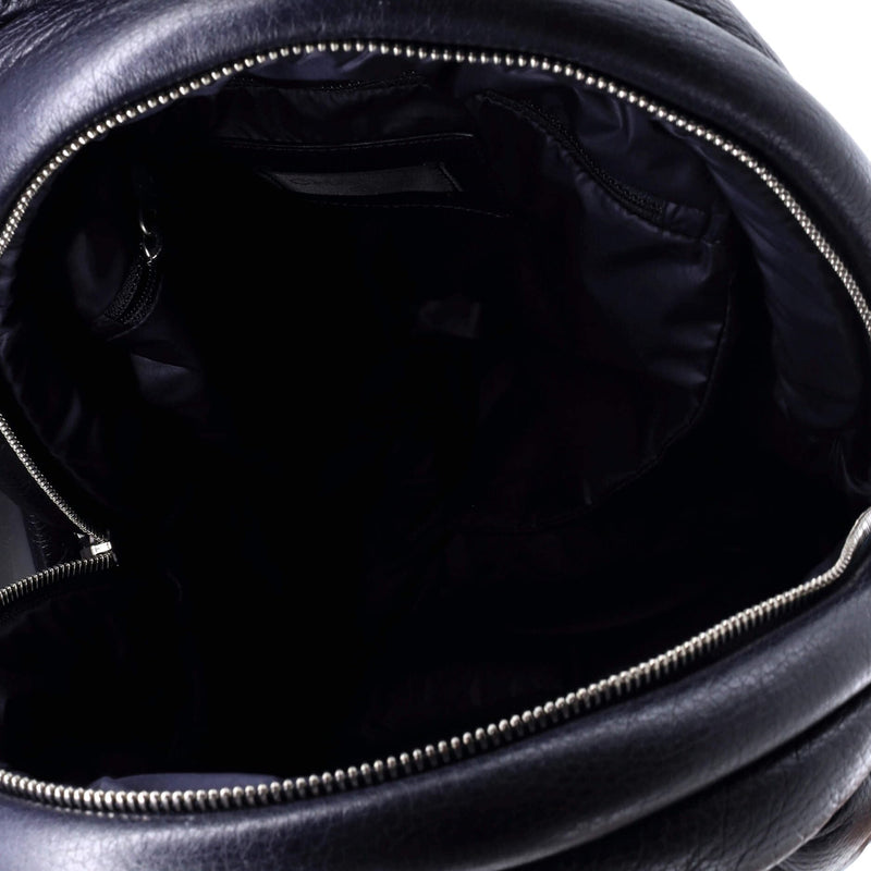 Chanel, Pre-Loved Doudoune Backpack Leather Medium, Blue