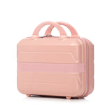Zentrava 20 Inch Pink Hardshell Carry on Luggage with 14 Inch Cosmetic Case, 2 Pcs Lightweight Durable Spinner ABS Suitcase Set with TSA Lock for Travel, Business, Women, Girls