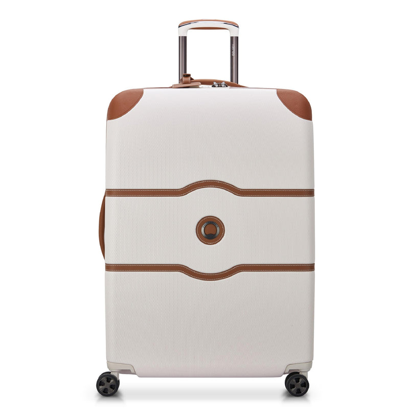 DELSEY PARIS Chatelet Air 2.0 Hardside Luggage with Spinner Wheels, Angora, Checked-Large 28 Inch