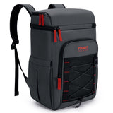 TOURIT Insulated Backpack Cooler with 2 Compartments, 30 Can Capacity, Leakproof Waterproof Thermal Bag for Beach Camping Travel