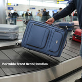 New York XPress Softside Luggage Sets 2 Piece,Expandable15% Lightweight Durable Suitcase Sets Double Spinner Wheels w/Combination LOCK （Blue,20in/26in）