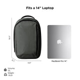 ALPAKA Metro Backpack,12L Small Work Backpack - Fits Most 14" Laptops, Soft-touch fleece-lined Sleeve, Weatherproof YKK Zipper Laptop Bag