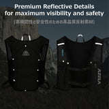 Azarxis Hydration Pack Water Backpack Running Vest 7L Lightweight for Women Men Hiking Biking Jogging Trail Race Cycling (Black - Only Running Vest)
