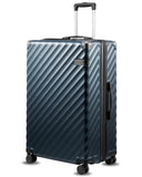 LUGGEX 28 Inch Luggage with Spinner Wheels, KVC Expandable Hardside Large Checked Suitcase (EX-Core, Navy, 28 Inch, 105L-113L)