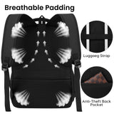 Backpack for Men and Women, School Backpacks for Teen Boys Water Resistant TSA Travel Backpack with USB Charging Port, Business Anti Theft Sturdy Computer Bag Gifts Fits 15.6 Inch Laptop,Black