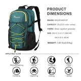 MOUNTAINTOP Hiking Backpack,25L Camping Backpack, Men Women Hiking Daypack Lightweight Travel Backpack for Climbing(Deep Green)