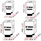 GigabitBest 20 Inch Clear PVC Luggage Cover Protectors Suitcase Covers for Luggage Thickened suitcase protective cover for Wheeled Suitcase Suitable for 20"