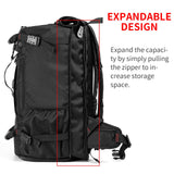 YOUMIAN Large Capacity For Travel Hiking Sports Carry On Backpack Durable Convertible Duffle Bag Laptop airplane (black, 60L-Large)