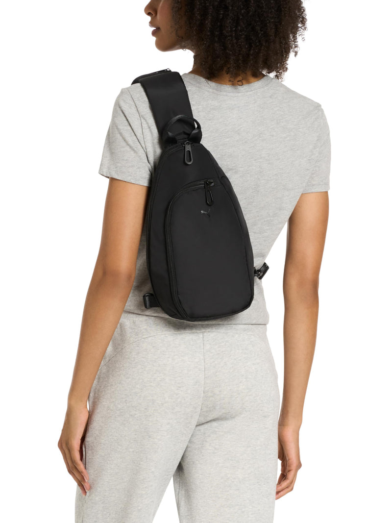 PUMA Myriad Sling, Sporty Hands-free Bag With Reversible Strap & Dual Compartments, Black, OS