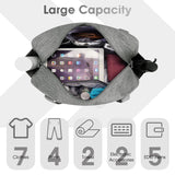 Narwey 18" Carry on Bag Underseat Luggage for Airplane Spirit Airlines Personal Item Bag Travel Duffel Bag Small Gym Bag Weekender Overnight Bag with Wet Pocket for Women and Men (Grey)