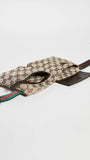 Gucci Women's Pre-Loved Vintage Web Belt Bag, Gg Canvas, Brown, One Size