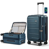 Cllson Carry on Luggage Expandable Travel Luggage Top Opening Suitcase with TSA Lock and Usb Built in,Rolling Suitcases with Spinner Wheels,PC Hard Shell Suitcases Airline Approved for valentine Gifts