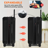 Verdi Hardside 28 Inch Luggage with Spinner Wheels - Expandable Large Suitcase