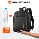 TARION Camera Backpack Bag Small - Professional DSLR Photography Case with 13 inch Laptop Compartment & Waterproof Rain Cover & Bottom Tripod Holder for Men Women Photographers - Black TB-S