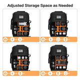 MOSISO Camera Backpack, DSLR/SLR/Mirrorless Tactical Camera Bag Case with Laptop Compartment Compatible with Canon/Nikon/Sony, Black