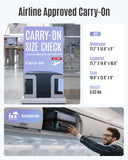 LIGHT FLIGHT Carry On Luggage 22x14x9 Airline Approved, Durable Hard Shell Carry On Suitcases with Wheels, Expandable Hardside Lightweight Travel Luggage with TSA Lock, Dark Green