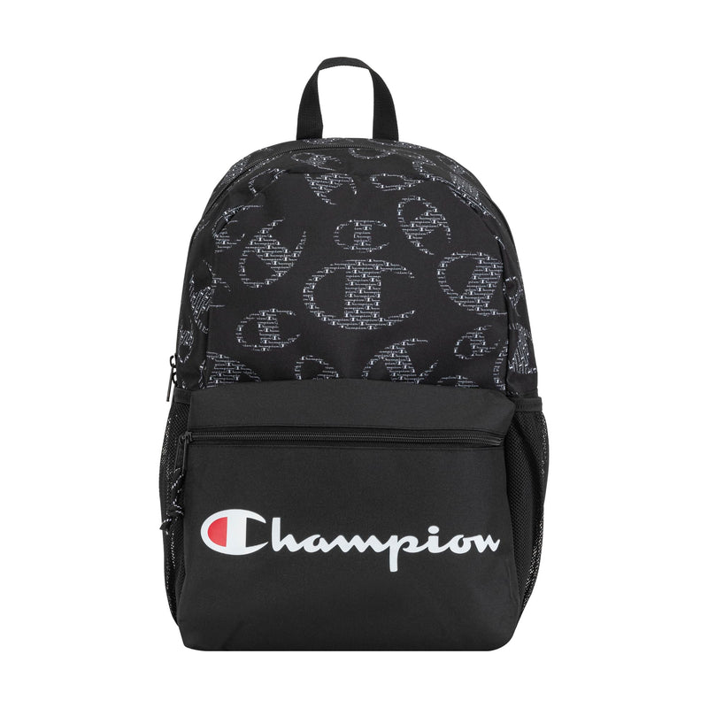 Champion Merit Backpack, Black/White, OS