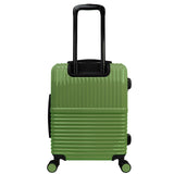 World Traveler Dejuno Tonal 20-Inch Carry-On Polycarbonate Lightweight Hardside Expandable Spinner Luggage Suitcase with TSA Lock - Matcha
