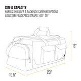 Carhartt 40L Utility Duffel, Heavy-Duty Gear Bag for Jobsite, Gym, & Travel, Duffel Bag (Carhartt Brown), 40L