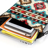 QISENTIS Tribal Aztec Geometric Pattern Drawstring Backpack Bag Native American Ethnic Southwest Stripe Red Sport Gym Sack Navajo Print String Bags Yoga Shopping Travel Casual Daypacks for Women Men