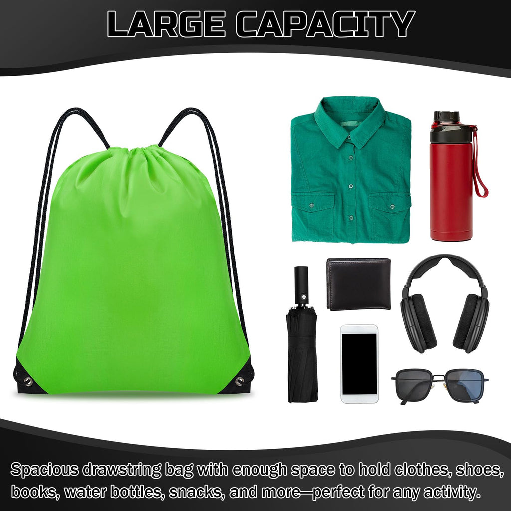 Grneric Drawstring Backpack Bulk 6 PCS, Drawstring Bags String Backpack ...