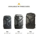 Teton Nanda Duffel, Durable Travel Bag for Men and Women, Great for the Gym or Overnight Travel, 55L, Canopy