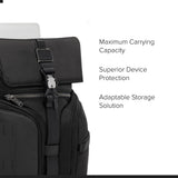 TUMI - Alpha Bravo Logistics Backpack - Front-Flap Design - Everyday Travel and Commute Bag - Fits Up to 15" Laptop - 17.0" X 13.0" X 6.75" - Black