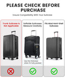 Travelkin Clear Luggage Cover Protectors For Suitcase Transparent TPU Suitcase Cover Protector Fit 18-32 Inch Luggage