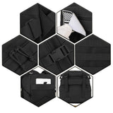 QT&QY 45L Military Tactical Backpacks Molle Army Assault Pack 3 Day Bug Out Bag Hiking Treeking Rucksack black