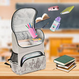 XUWU Western Desert Cowboy Backpack with Reflective Strip for Kids Boys Girls Elementary School Bag Removable Chest Strap