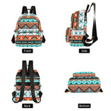 ZAZYXTJ Western Aztec Backpack Purse for Women Quilted Mini Fashion Backpacks Lightweight Travel Casual Backpack M